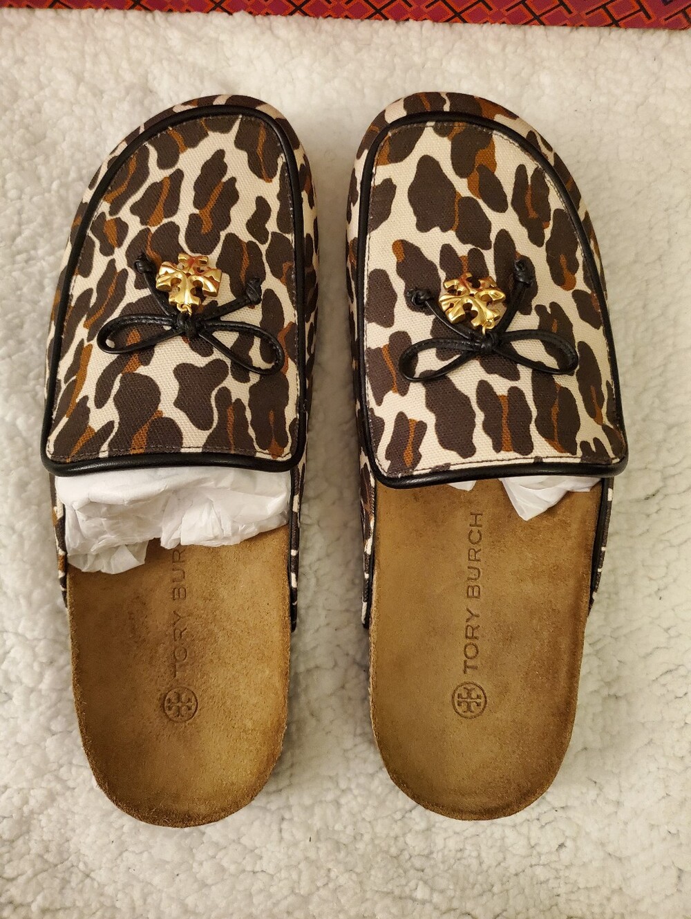 NWB Tory Burch Tory Charm Mule - Reva Leopard - SIZE 9